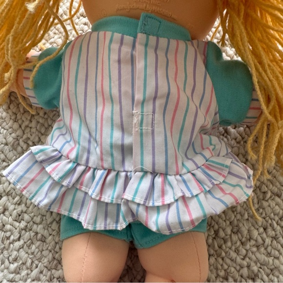 Vintage Cabbage Patch Kid Doll Crimp 'n Curl 1991 Blonde Hair Green Eyes - Picture 8 of 15